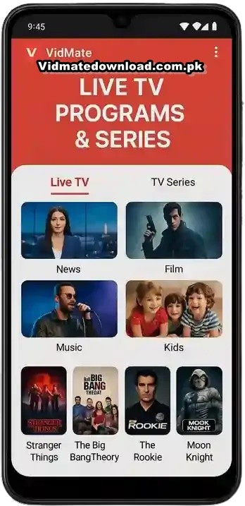 Live TV channels Live TV channels